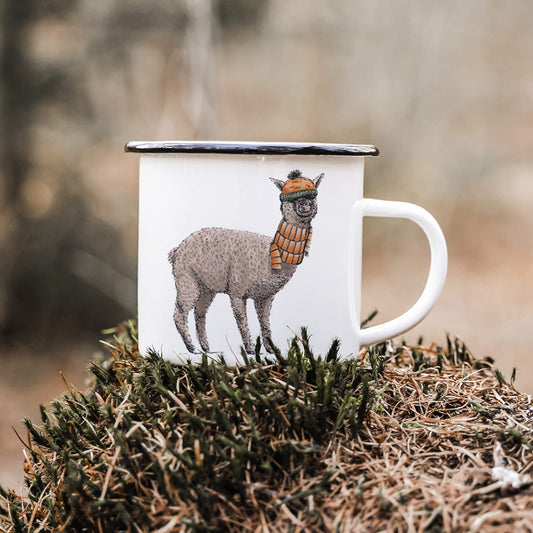 EMAILLE Tasse | Alpaka Ingo | Winter