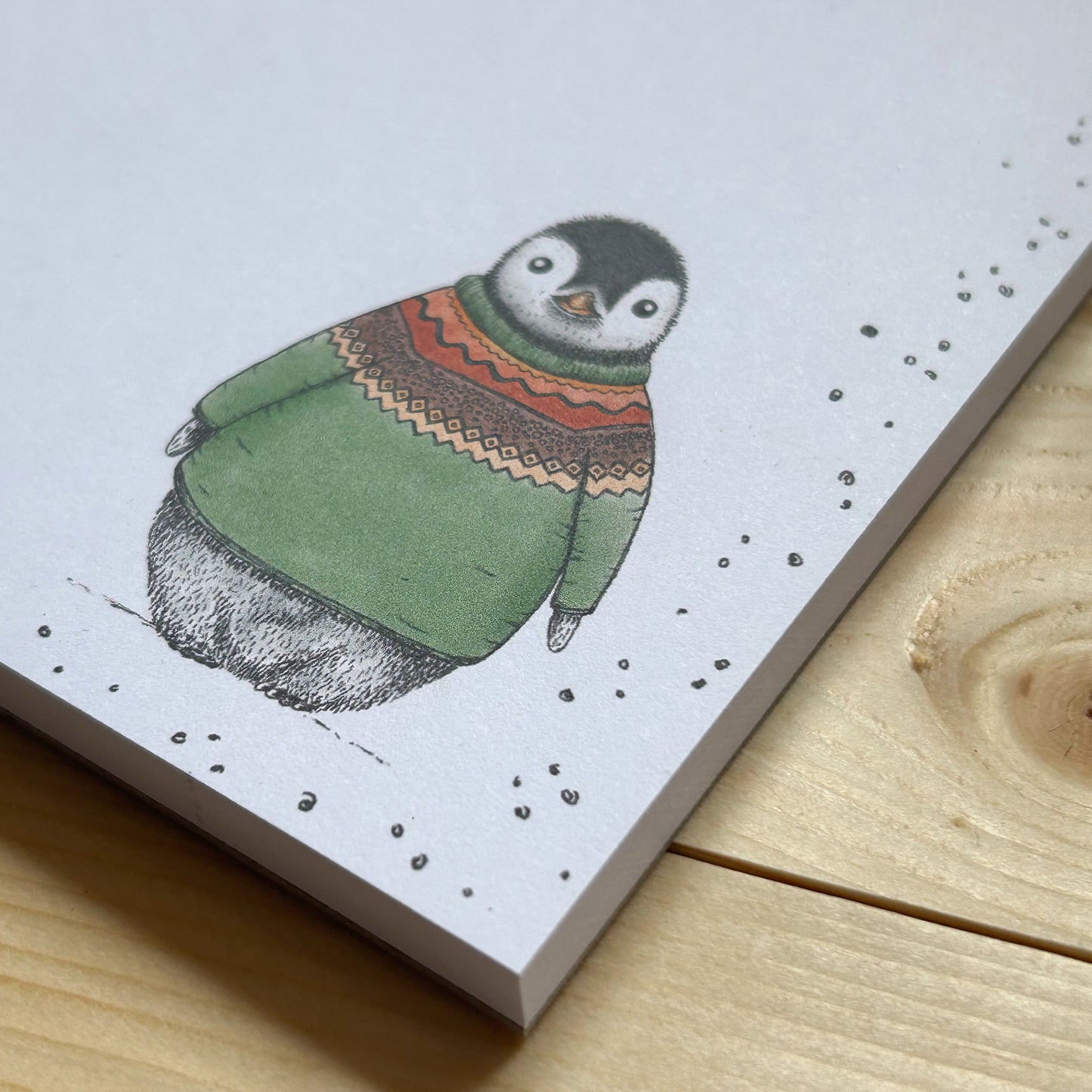 NOTIZBLOCK | DIN A6 | 50 Blatt | Pinguin Fabi