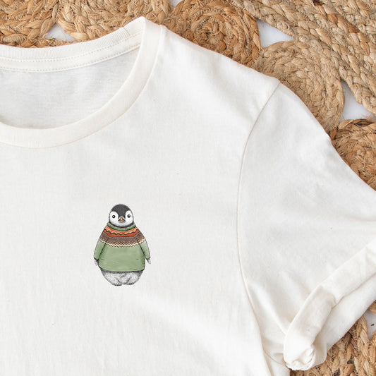 BÜGELBILD | Textildruck | Pinguin Fabi Pulli | small