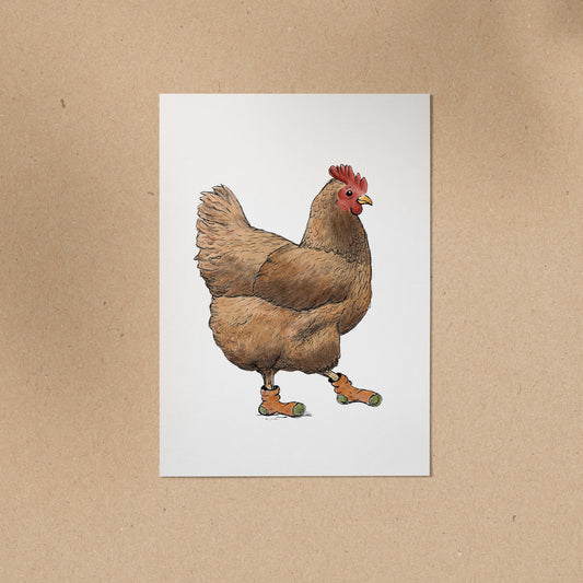 POSTKARTE | Huhn Trude