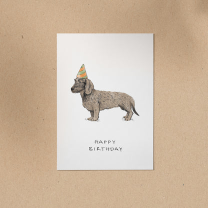 POSTKARTE | Dackel Ludwig - Happy Birthday