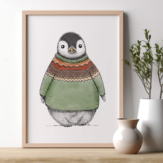 POSTER | Kunstdruck | Pinguin Fabi