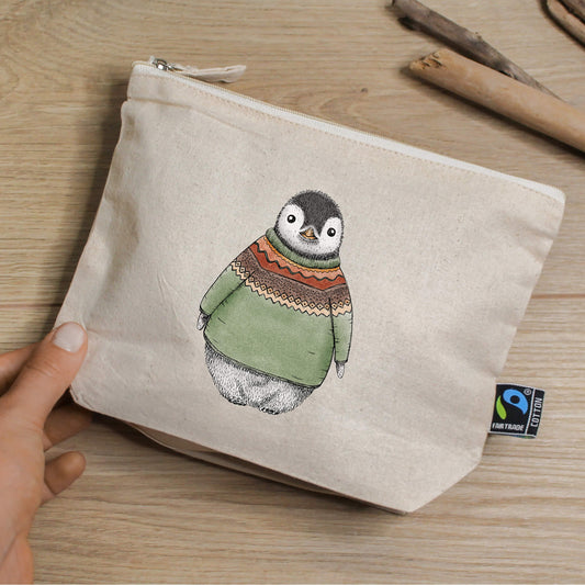 ORGANIZER | Kosmetiktasche | Jutetasche | Pinguin Pulli