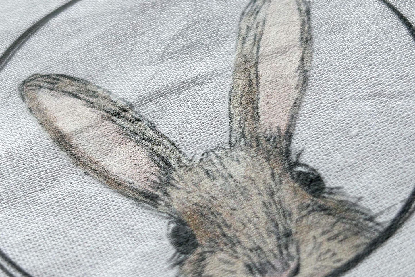 BÜGELBILD | Textildruck | Hase Lotte | Kreis